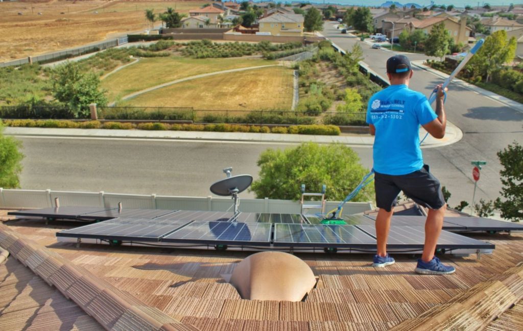 solar panel cleaning